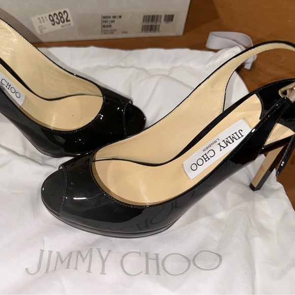 BLACK JIMMY CHOO HEELS! FOR SALE NEVER WORN!!! - Picture 5 of 7